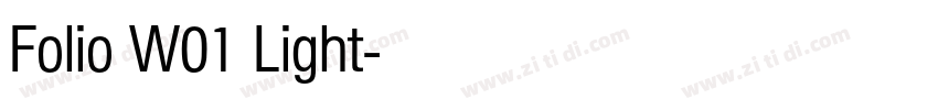 Folio W01 Light字体转换